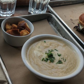 Le Chic Shack - Forgot what this one was...mushroom soup - Burgers Near Me - Quebec City, Quebec Le Chic Shack - Forgot what this one was...mushroom soup - Burgers Near Me - Quebec City, Quebec