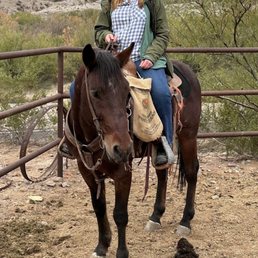 Me on Stud Muffin after my ride Me on Stud Muffin after my ride