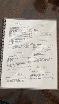 Menu photo 3 Mariscos El Meño Puerto Peñasco, SON