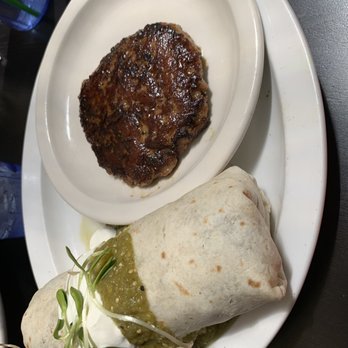 Ria's Bluebird - Bluebird Burrito + Housemade Sausage Patty - Southern Near Me - Atlanta, Georgia Ria's Bluebird - Bluebird Burrito + Housemade Sausage Patty - Southern Near Me - Atlanta, Georgia