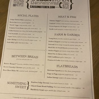 Carson Kitchen - Menu - New American Near Me - Las Vegas, Nevada Carson Kitchen - Menu - New American Near Me - Las Vegas, Nevada