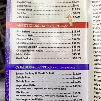 Sher-E-Punjab - Menu - Indian Near Me - Edison, New Jersey Sher-E-Punjab - Menu - Indian Near Me - Edison, New Jersey
