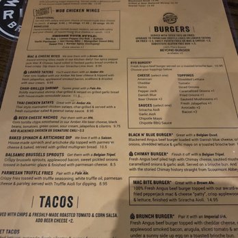 WOB Bar & Kitchen - Menu - Pubs Near Me - Columbus, Ohio WOB Bar & Kitchen - Menu - Pubs Near Me - Columbus, Ohio