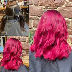 Wildflower Salon - Color correction to magenta, cut, and style by Jamie. IG: witchee_woman