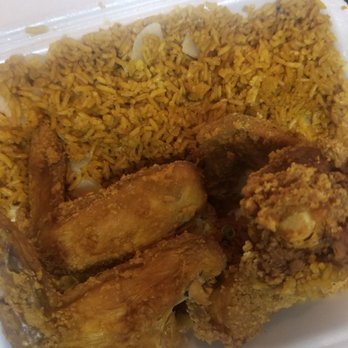 Panda New York Style - Dried out whole fried wings with hard shrimp fried rice. - Chinese Near Me - Lawrenceville, Georgia