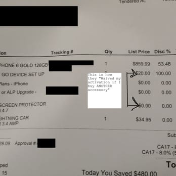 Verizon - They forced me to buy accessories stating that " Our General Manager says that because the iPhone is so new its required" - Mobile Phones Near Me - Temecula, California