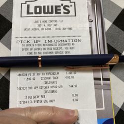 Lowe's Home Improvement - Proof of purchase