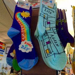 Flashbacks Recycled Fashions - Blue Q socks-2016