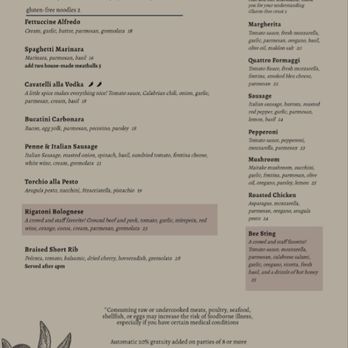 Nostra Tavola - Menu 3.22.2025 - Italian Near Me - Vancouver, Washington