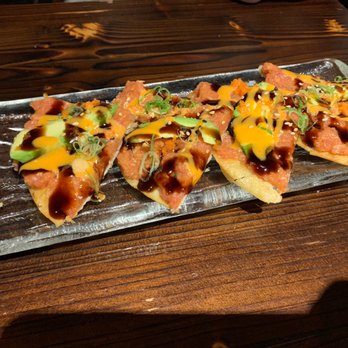 River Japanese Cuisine - Tuna Pizza - Japanese Near Me - Flushing, New York River Japanese Cuisine - Tuna Pizza - Japanese Near Me - Flushing, New York