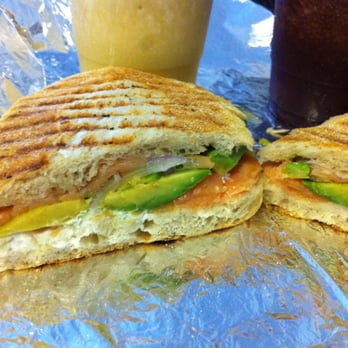 Panino Rustico - Smoked salmon with goat cheese, red onion, avocado and truffle oil - Italian Near Me - Brooklyn, New York