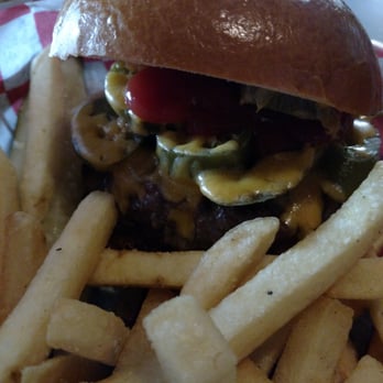 Ralphie's Bar & Grille - Jalapeno Cheddar Burger - American Near Me - Newtown, Pennsylvania Ralphie's Bar & Grille - Jalapeno Cheddar Burger - American Near Me - Newtown, Pennsylvania