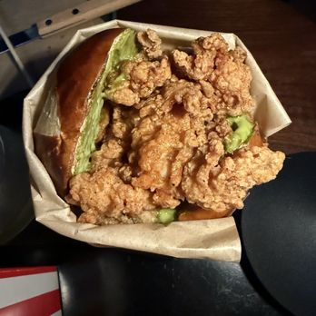 Double Chicken Please - Hot Honey Sandwich - Cocktail Bars Near Me - New York, New York Double Chicken Please - Hot Honey Sandwich - Cocktail Bars Near Me - New York, New York