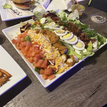 Wing 'n it - Cobb salad with Honey mustard dressing. Very Tasty - Chicken Wings Near Me - Bradford, Ontario Wing 'n it - Cobb salad with Honey mustard dressing. Very Tasty - Chicken Wings Near Me - Bradford, Ontario