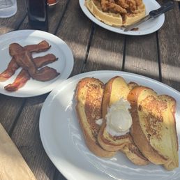 Grand French Toast Side of Bacon chick Southern Chicken Waffle Southern Chicken Waffle Lemonade iced chai with cinnamon cold foam Grand French Toast Side of Bacon chick Southern Chicken Waffle Southern Chicken Waffle Lemonade iced chai with cinnamon cold foam