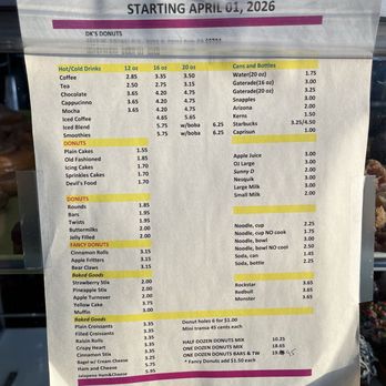 DK's Donuts - why is it so hard for fellow yelpers to post an updated menu! do your duty kind sirs! - Donuts Near Me - Santa Ana, California DK's Donuts - why is it so hard for fellow yelpers to post an updated menu! do your duty kind sirs! - Donuts Near Me - Santa Ana, California
