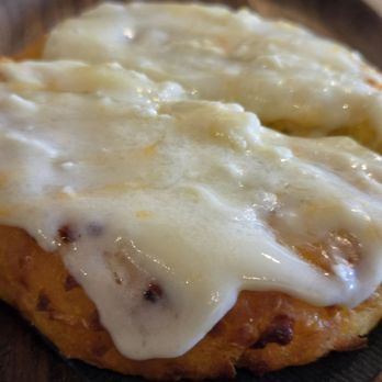 Running Latte Cafe - Closeup of the Arepa de Chocolo con Queso. Wow! - Cafes Near Me - Bergenfield, New Jersey