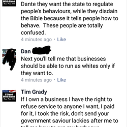 The Indoor Gardener Store - Tim, the owner, explaining how discrimination based on skin color and sexual preference are his "right"