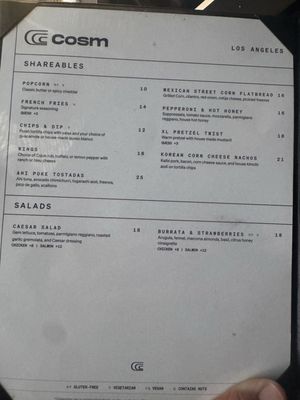 Menu photo 2 Cosm Los Angeles Inglewood, CA Menu photo 2 Cosm Los Angeles Inglewood, CA