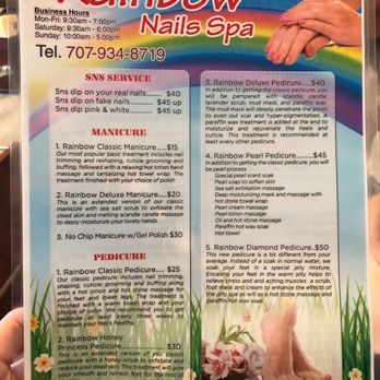 Rainbow Nails Spa - Nail Salons Near Me - Sonoma, California