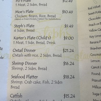 Steph's Southern Soul Restaurant - Menu - Soul Food Near Me - Dade City, Florida