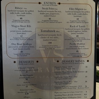 V's Paradise - Menu - Steakhouses Near Me - Sacramento, California V's Paradise - Menu - Steakhouses Near Me - Sacramento, California