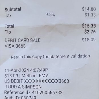 Capitol Market - Receipt - Vietnamese Near Me - Olympia, Washington