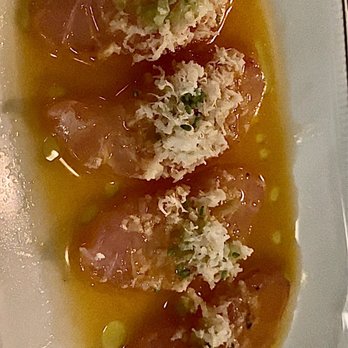 Koloman - Snapper Crudo (horseradish, spicy citrus, smoked olive oil) - Austrian Near Me - New York, New York Koloman - Snapper Crudo (horseradish, spicy citrus, smoked olive oil) - Austrian Near Me - New York, New York