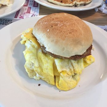 Mardee's - Breakfast sandwich with sausage.. amazing! - Diners Near Me - Clarence Center, New York