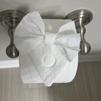 Tina's Cleaning - The TP in the master bath had an adorable little bow on it - Office Cleaning Near Me Tina's Cleaning - The TP in the master bath had an adorable little bow on it - Office Cleaning Near Me