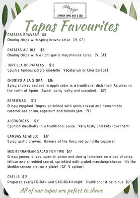 Menu photo 8 Pata Negra Bardon, QLD