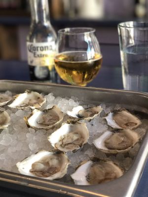 Photo of Northeast Oyster - Mamaroneck, NY, US. Have yourself some oysters. A dozen, 6+6. Delicious.