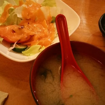 Sake Japanese Restaurant - Salad and miso soup - Japanese Near Me - Braintree, Massachusetts Sake Japanese Restaurant - Salad and miso soup - Japanese Near Me - Braintree, Massachusetts