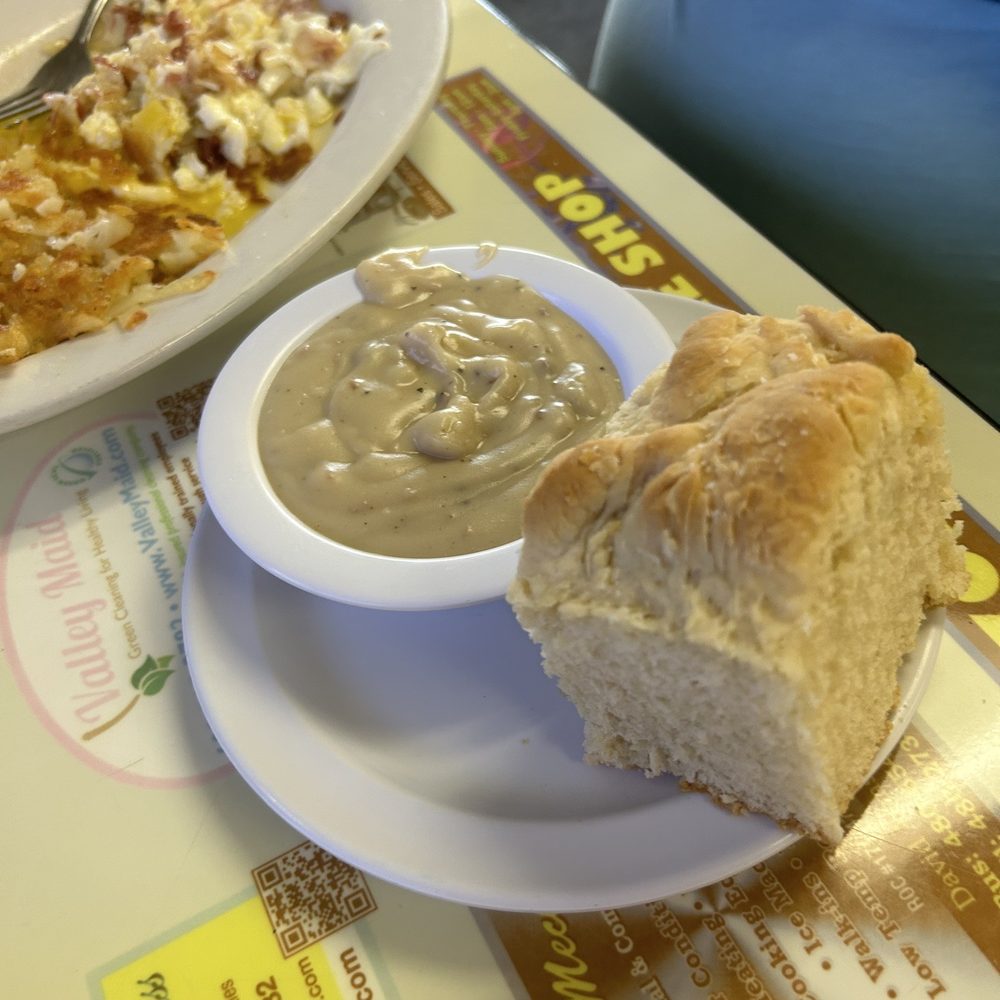 Otto's Empire Diner - 2 over easy eggs, hash and hash browns plus the biscuit and sausage gravy - Diners Near Me - Phoenix, Arizona Otto's Empire Diner - 2 over easy eggs, hash and hash browns plus the biscuit and sausage gravy - Diners Near Me - Phoenix, Arizona