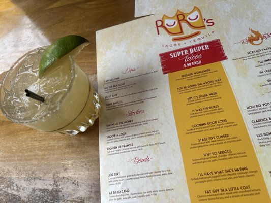 Menu photo 1 RuRu's Tacos + Tequila Charleston, SC Menu photo 1 RuRu's Tacos + Tequila Charleston, SC