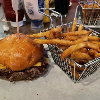 Triple 7 Restaurant and Microbrewery - Burger with Crispy French Fries - American Near Me - Las Vegas, Nevada Triple 7 Restaurant and Microbrewery - Burger with Crispy French Fries - American Near Me - Las Vegas, Nevada