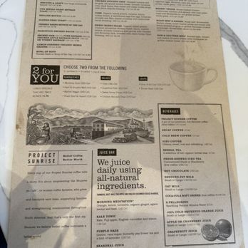 First Watch - Big menu, circa July 2025. - Breakfast & Brunch Near Me - Des Plaines, Illinois