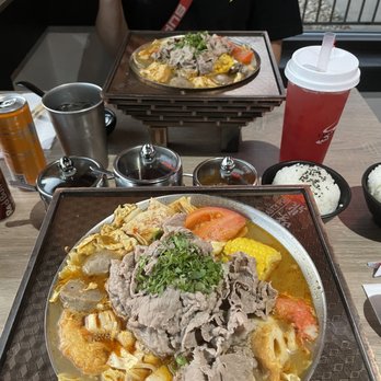 Tasty Pot - 1. Beef Hot Soup Dinner   Strawberry Green Tea w Lychee Jelly - Hot Pot Near Me - Aurora, Colorado