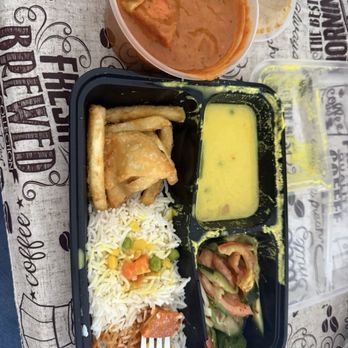 Urban Rrasoi - Kendall - CHICKEN TIKKA MASALA, SAMOSA, Rice. 4 fries - Indian Near Me - Miami, Florida Urban Rrasoi - Kendall - CHICKEN TIKKA MASALA, SAMOSA, Rice. 4 fries - Indian Near Me - Miami, Florida