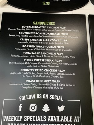 Menu photo 4 Roast Sandwich House Mineola, NY Menu photo 4 Roast Sandwich House Mineola, NY