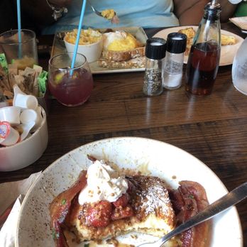 First Watch - Strawberry french toast with the milion dollar bacon - Breakfast & Brunch Near Me - Decatur, Georgia First Watch - Strawberry french toast with the milion dollar bacon - Breakfast & Brunch Near Me - Decatur, Georgia