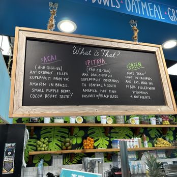 Playa Bowls - a menu for a variety of foods - Coffee & Tea Near Me - New York, New York Playa Bowls - a menu for a variety of foods - Coffee & Tea Near Me - New York, New York