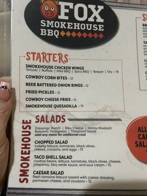 Menu photo 4 Fox Smokehouse BBQ Boulder City, NV