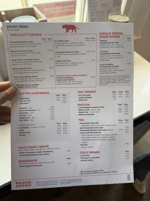 Menu photo 1 Equator Coffees San Francisco, CA