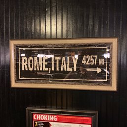 Rome, Italy is actually 4,935 miles that direction Rome, Italy is actually 4,935 miles that direction