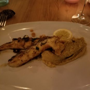 Cacio e Pepe - grilled octopus with pureed garbanzo bean app - Italian Near Me - North Miami Beach, Florida