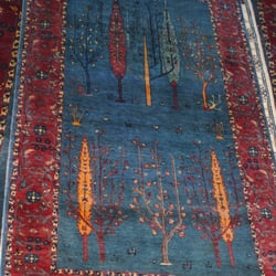 Music For The Eyes - Beautiful gabbeh rug with trees.