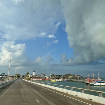 SPI Surf Shuttle - Heading across the causeway to Port Isabel - Airport Shuttles Near Me - Harlingen, Texas