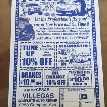 Villegas Complete Auto Repair - Auto Repair Near Me - Los Angeles, California Villegas Complete Auto Repair - Auto Repair Near Me - Los Angeles, California