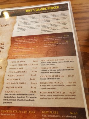 Menu photo 8 Mike's Grande Burgers Oroville, CA Menu photo 8 Mike's Grande Burgers Oroville, CA